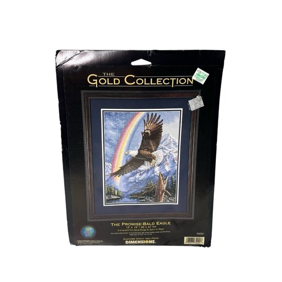Dimensions Gold Collection #35020 The Promise Bald Eagle Cross Stitch Kit NEW! - Picture 1 of 3